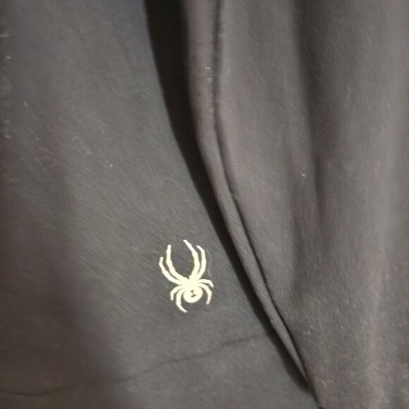 Spyder Full Zip Soft Shell Black Hooded Jacket Size L - Picture 7 of 10
